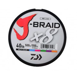 Daiwa J Braid - 300 M - Multi-Color