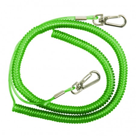 DAM Safety Coil Cord With Snap Locks (90-275 cm)